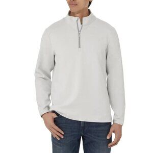 Kirkland Signature Men's S 1/2 Zip Pullover Gray Sweatshirt Scuba N0168